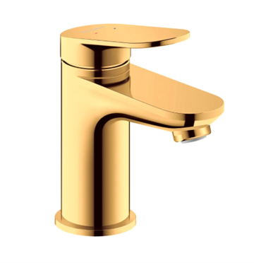 Duravit Wave S håndvaskarmatur uden bundventil, Guld Poleret